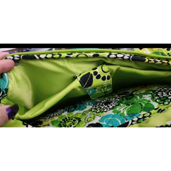Rare VERA BRADLEY Limes Up Retired BACKPACK Green/Yellow Lg Laptop Bookbag HTF main image 6